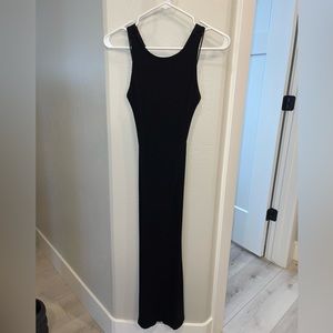 Black Open Back Dress